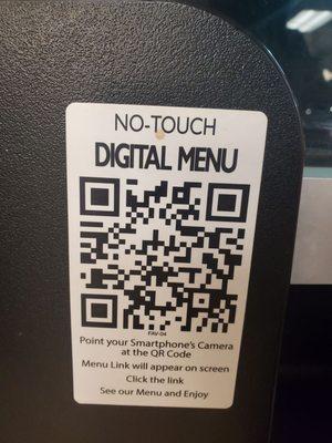 Digital menu