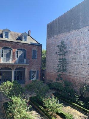 The house from the enslaved quarter balcony