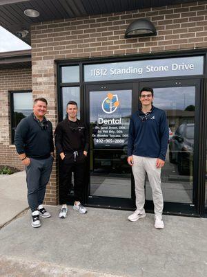 Your Gretna Dentists: Dr. Jared Zysset, Dr. Brandon Toscano, and Dr. Phil Ehly