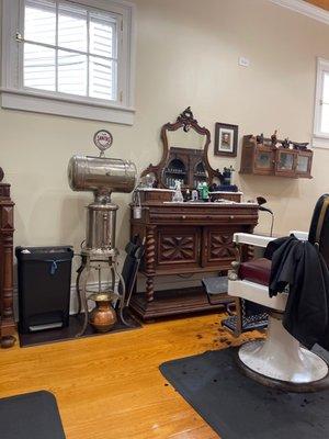 Barber station