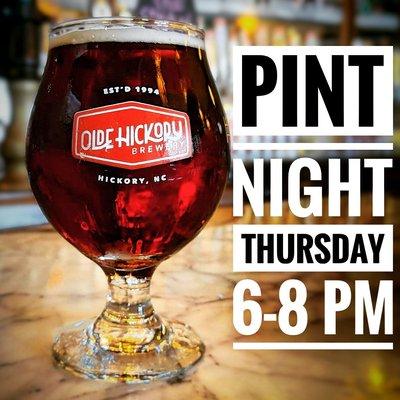 Look for craft beer pint nights sprinkled throughout the year.