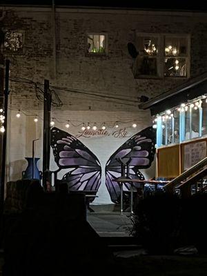 Purple Butterfly Mural