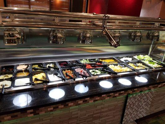 Very impressive salad bar!