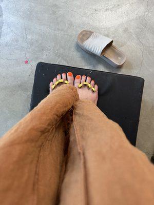 Completed pedicure