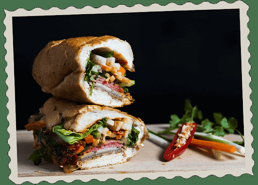 A taste of Vietnamese authentic sandwich in Fullerton downtown, Orange County