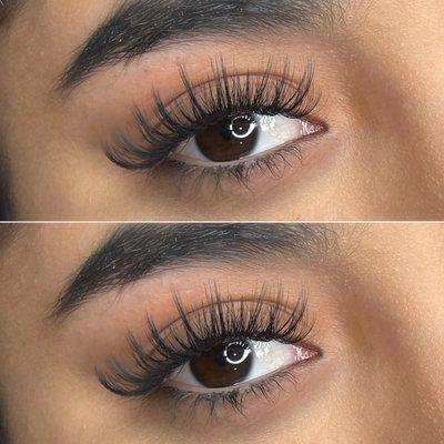 Wispy lashes