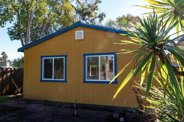 Exterior of 20x24 "Mini Cottage" In-Law Unit - Built in Palo Alto