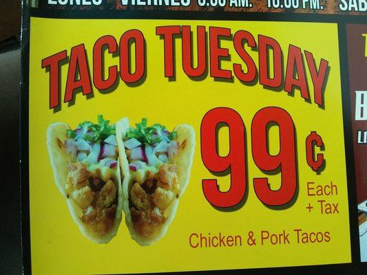 Taco Tuesday special