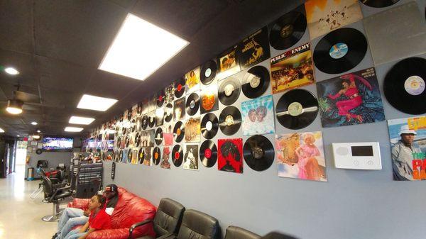 Old album filled walls