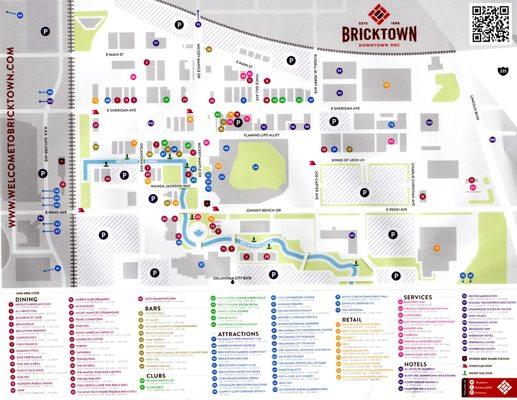 Map of Bricktown