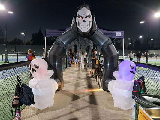 Friday Night Lights Halloween Pickleball Party on 10/20/23. All decked out for Halloween!