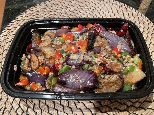 Take-out: Eggplant with ground pork