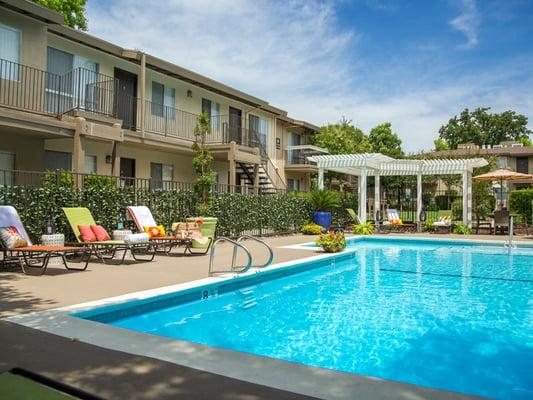 Soak in the sun at our resort-style swimming pool.