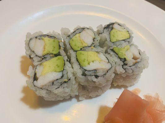 Shrimp avocado roll