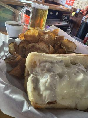 Italian beef and chips