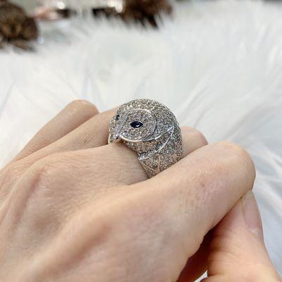 Hoo loves this diamond sapphire owl ring?