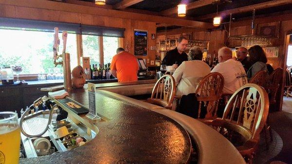 Enjoy a drink at the bar