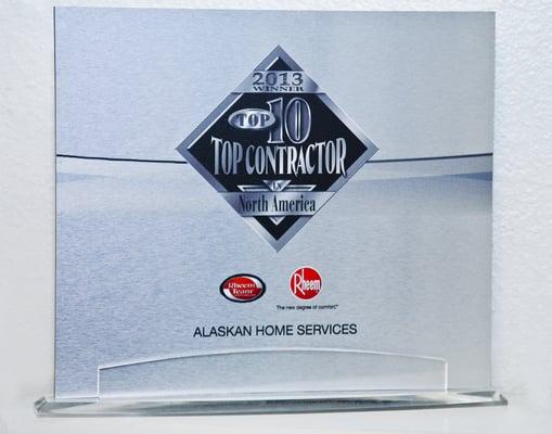 2013 Top 10 contractor in north america