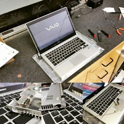 Sony VAIO Bottom Base (Chassis) and LCD/LVDS Cable Replacement (Completed)