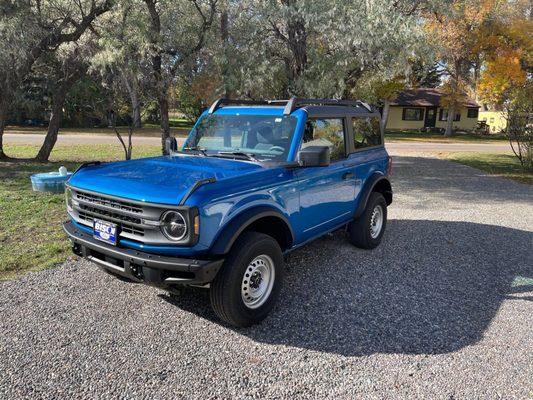 New Bronco, in Velocity Blue!