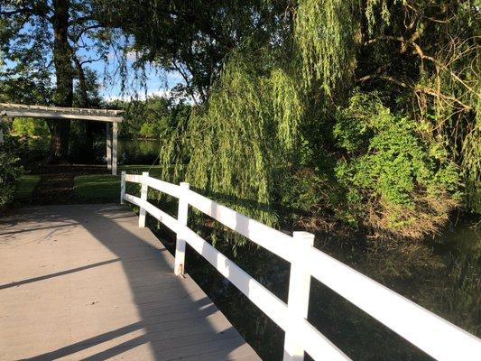 Bridge to the pond. So much wildlife to see and enjoy.