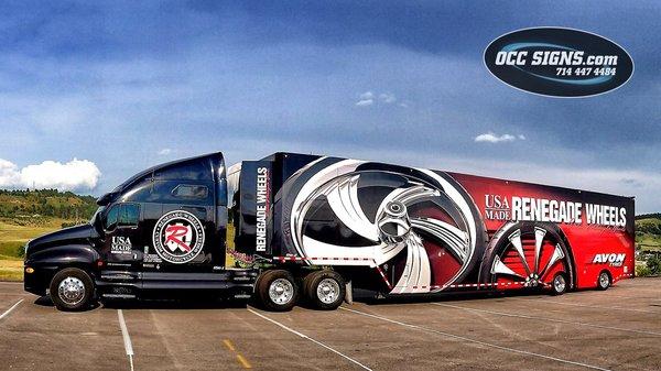 Renegade Wheels Truck and Trailer Wrap