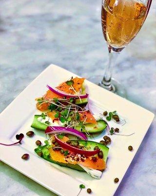 Feast of the Seven Fishes Smoked Salmon Salad