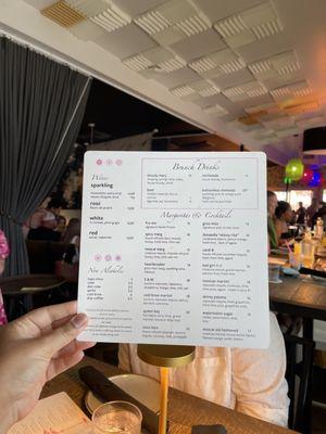 Food menu