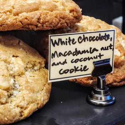 White Chocolate Macadamia Nut and coconut cookie