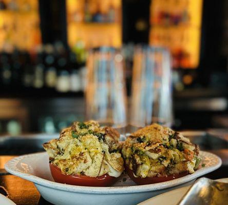 Spinach & Parmesan Stuffed Tomatoes