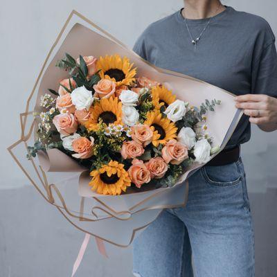 Gorgeous Mix Bouquet with Sunflowers