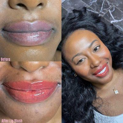 Service: Lip Blush  Price: $300 Book with Link in bio or call/text 214-477-3593