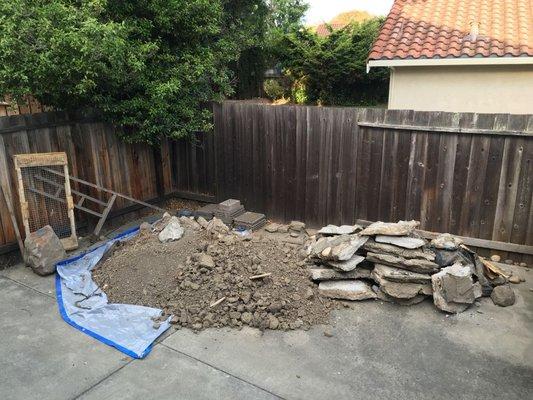 Contrete and patio removal .