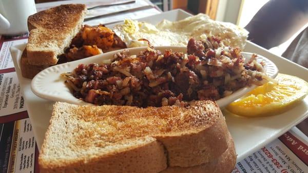 Homemade cornbeef hash!