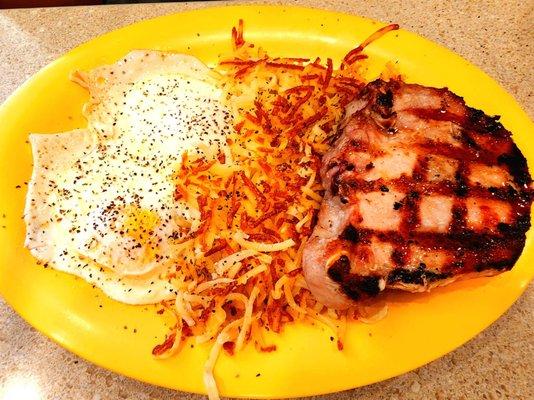 Pork Chop Breakfast