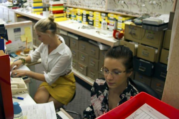 Ally and Polina, hard at work as always.