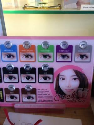 Fashion colored contacts