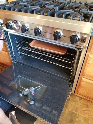 Viking range repair - spark module and oven temperature control replacement