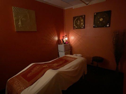 Our single massage room