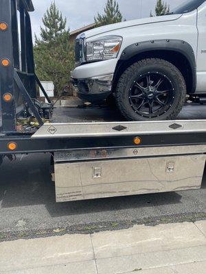 Bent bumper because winch was installed in the wrong place.