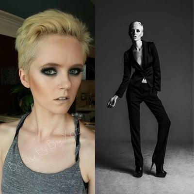 Did makeup for a photo shoot on Model Ivy Timlin (from Americas Next Top Model)