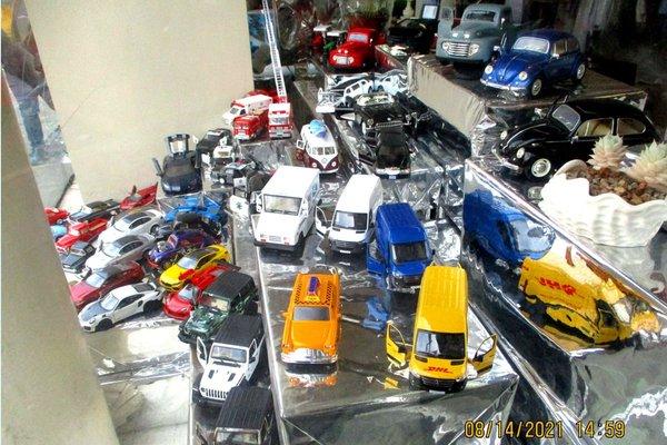 Toy Cars in Window