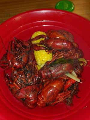 Sweet buttery succulent crawfish