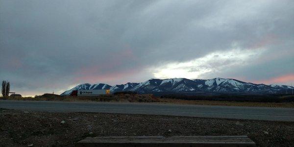 Sunset over the Mountain View