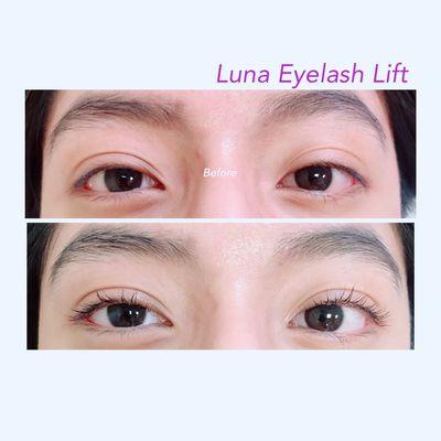 No more wearing fake eyelashes, eyelash extensions, and mascara after getting keratin eyelash lift at Luna eyelash lift salon.