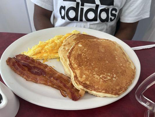 Pancakes and eggs