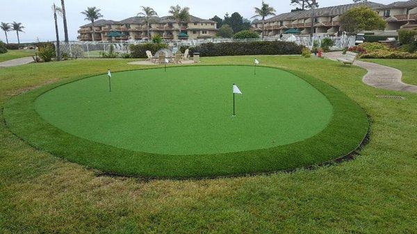 Putting green at Seascape Resort