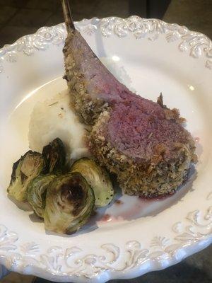 Herb crusted rack of lamb!