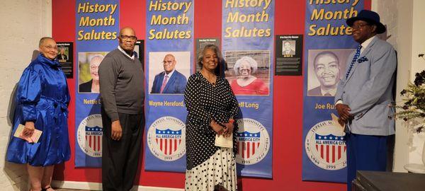 Oren Dunn City Museum honoring local leaders for Black History Month, February 2024.