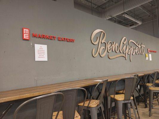 Looks inside 'Market Eatery'